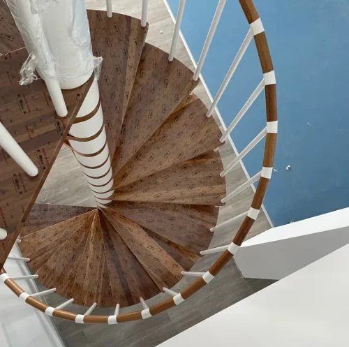 Escalera de caracol desde arriba